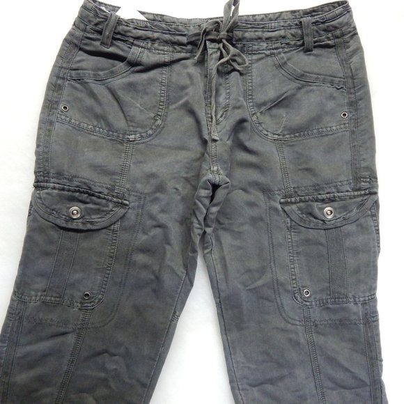 Anthropology Marrakech Women's Cargo Pants Relaxed Casual Gray Size 28 - Picture 3 of 9